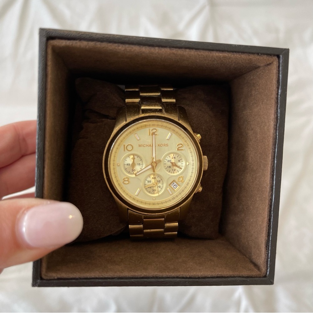 Michael Kors Gold Chronograph Watch